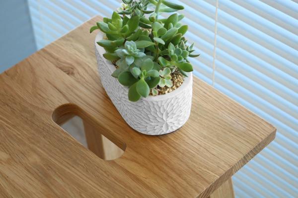 スツール ２脚セット 座面高46cm 角型 天然木 木製 オーク材 椅子 腰掛 （ チェア イス いす チェアー 木製スツール 木製チェア 腰掛け サイドテーブル 飾り台 花台 おしゃれ 北欧 踏み台 玄関 キッチン リビング 四角 ）_6
