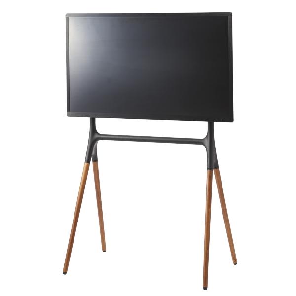 テレビスタンド 壁掛け風 天然木脚 55型対応 幅82cm （ 壁寄せ テレビ