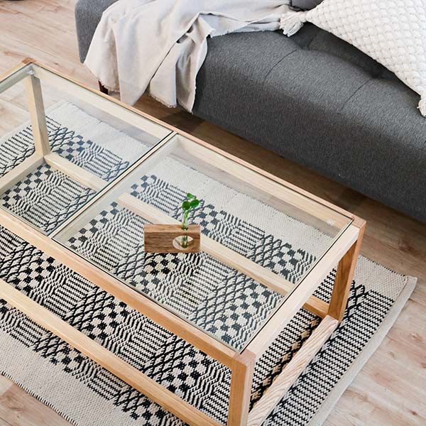 センターテーブル 幅110cm 木製×ガラス 天板ガラス 家具 ローテーブル 楽天市場】センターテーブル 幅110cm ガラステーブル ガラス天板