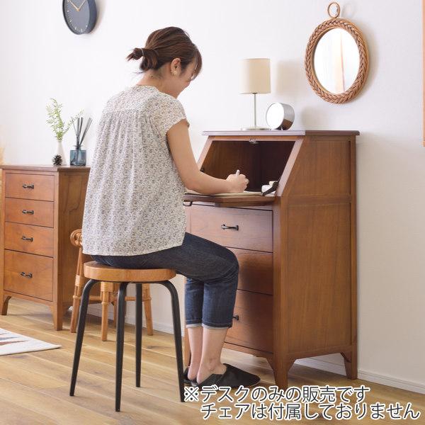 ライティングチェスト 引出し 3段 天然木 エスニック調 Timber