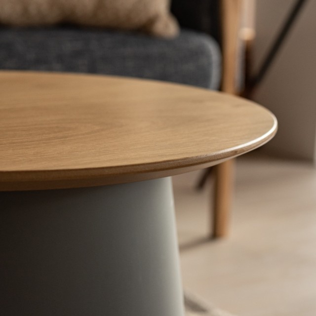 ラウンドテーブル 幅49cm 円形 木製 （ サイドテーブル ナイトテーブル 