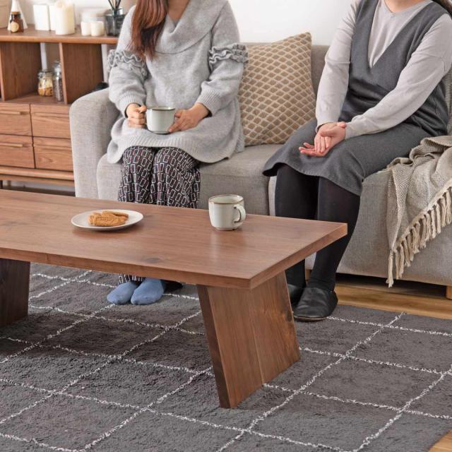 センターテーブル 幅120cm 木製 天然木 国産 （ テーブル リビングテーブル ローテーブル ロータイプ オーク ウォールナット シンプル モダン 北欧 おしゃれ ）_10