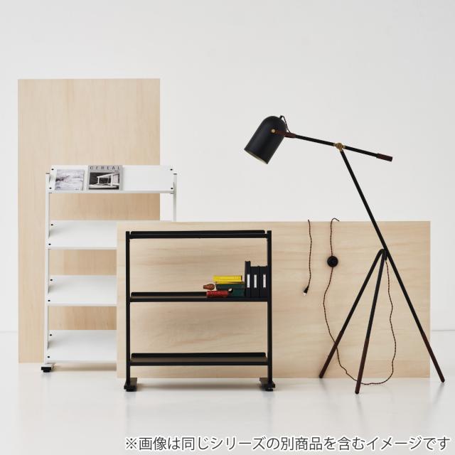 マガジンラック 3段 棚板角度調整 シェルフ スチール製 約幅80ｃｍ （ 本棚 雑誌収納 ブックスタンド ディスプレイラック ブックラック ブックシェルフ ラック 角度調節 収納 飾り棚 ブラック ブラウン ホワイト ）_16