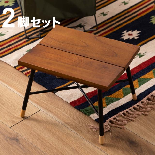 スツール 座面高25cm 木製 北欧 2脚セット （ 椅子 いす イス チェア 四角 天然木 スチール 腰掛け コンパクト 小さい チェアー ミニチェア 玄関 リビング サイドテーブル 花台 ディスプレイ ミニスツール 座りやすい おしゃれ ）の通販は