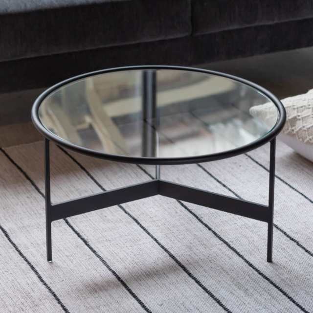 artofblack／ラウンドガラス リビングテーブル 60cm table-03167 ラウンドガラス リビングテーブル 60cm | ART OF BLACK