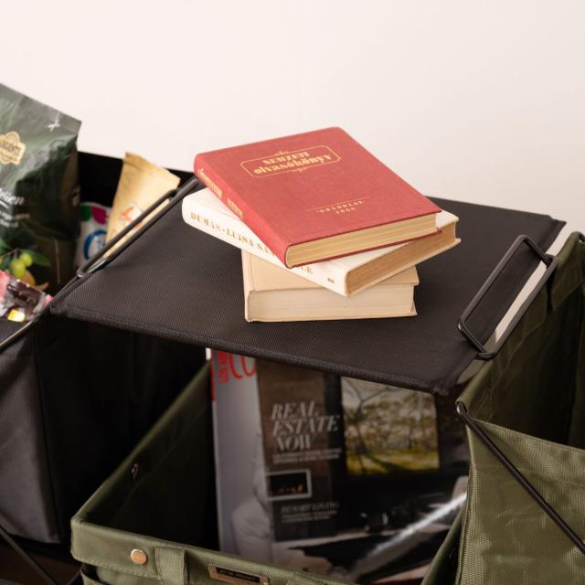 バスケット フォールディングバスケット 同色3個セット 折りたたみ ( ボックス ケース フタ付き 収納 折り畳み 軽量 コンパクト サイドテーブル アウトドア 収納ボックス 積み重ね トレー 小物収納 小物入れ キャンプ 本 雑誌 )の通販は バスケット フォールディングバスケット 同色3個セット 折りたたみ ( ボックス ケース フタ付き 収納 折り畳み 軽量 コンパクト サイドテーブル アウトドア 収納ボックス 積み重ね トレー 小物収納 小物入れ キャンプ 本 雑誌 )の通販は