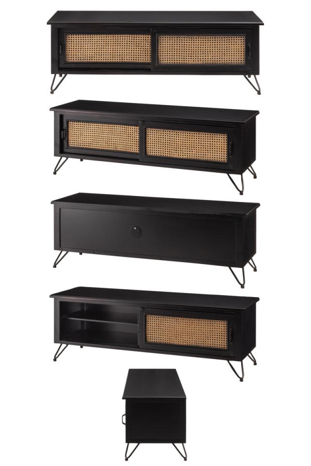 送料込】天然木 ラタン風 テレビ台 120cm 【公式通販】