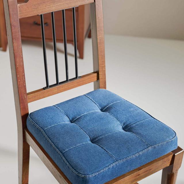 ダイニングチェア 座面高46cm Timber （ 食卓 椅子 いす イス 食卓椅子 天然木 木製 ビンテージ調 レトロ デニム アイアン 異素材 ）