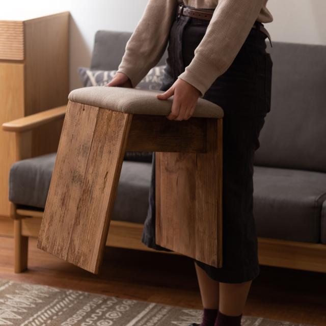 スツール 木製 座面高45cm （ 玄関 リビング 腰掛け 椅子 サイド