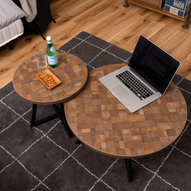 サイドテーブル 円型 直径50cm Mサイズ ラウンドテーブルM