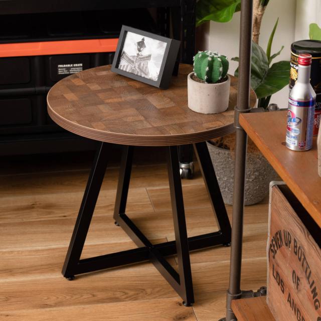 サイドテーブル 円型 直径50cm Mサイズ ラウンドテーブルM