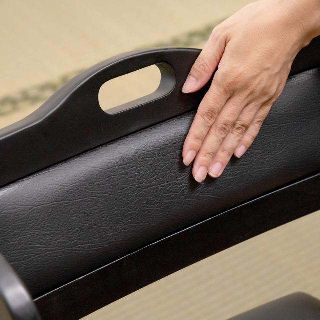 お座敷チェア 座面高36cm 座椅子 折りたたみ椅子 ブラック （ チェア