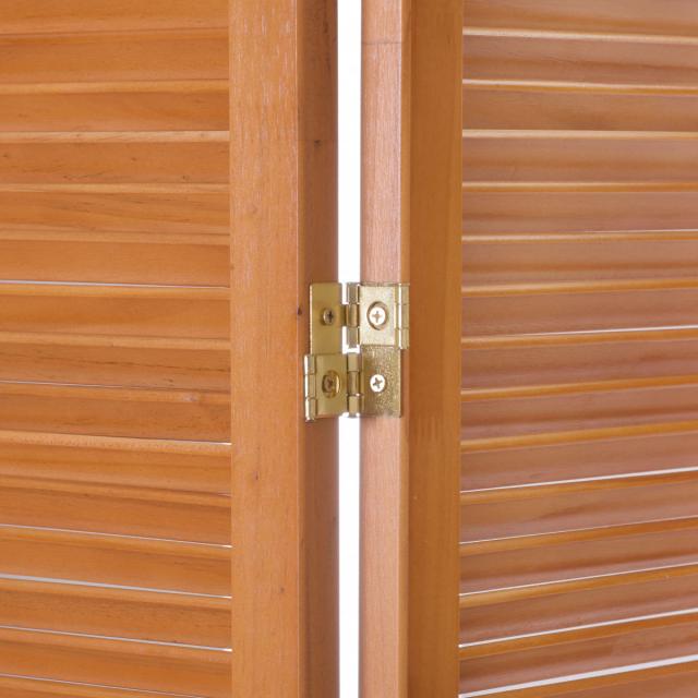 スクリーン パーテーション 3連 衝立 天然木 ナチュラル （ 間仕切り ついたて 目隠し 自立 ルーバースクリーン 折りたたみ 洋風 パーティション つい立て 仕切り ルーバー 板張り 木 リビング 寝室 インテリア ）