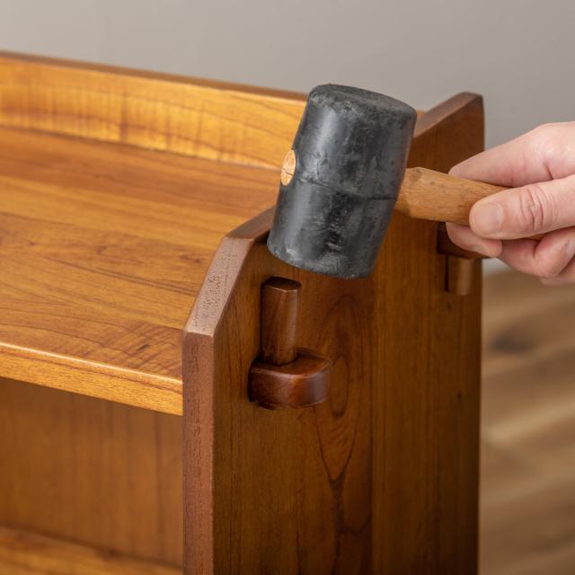 本棚 コンパクト 幅56cm 3段 天然木 簡単組立 （ ラック 工具不要 木製 背面化粧 簡単 シェルフ 飾り棚 花台 収納 ミンディ 省スペース ブラウン ホワイト ）の通販は