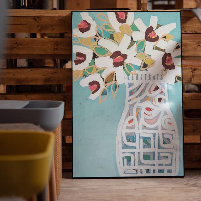 アートパネル 60×90cm 植物 （ グラフィックパネル デザインボード