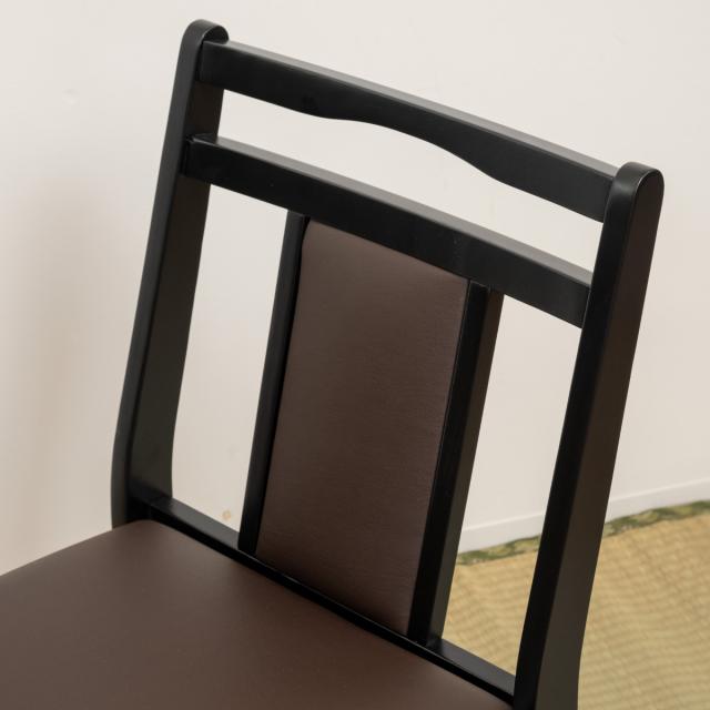 お座敷チェア ハイタイプ 座面高44cm 座椅子 スタッキング BC-343 （ 和室 座敷 畳用椅子 ダイニングチェア 椅子 チェア いす 料亭 旅館 仏事 法事 仏具 冠婚葬祭 木製 完成品 ）_16