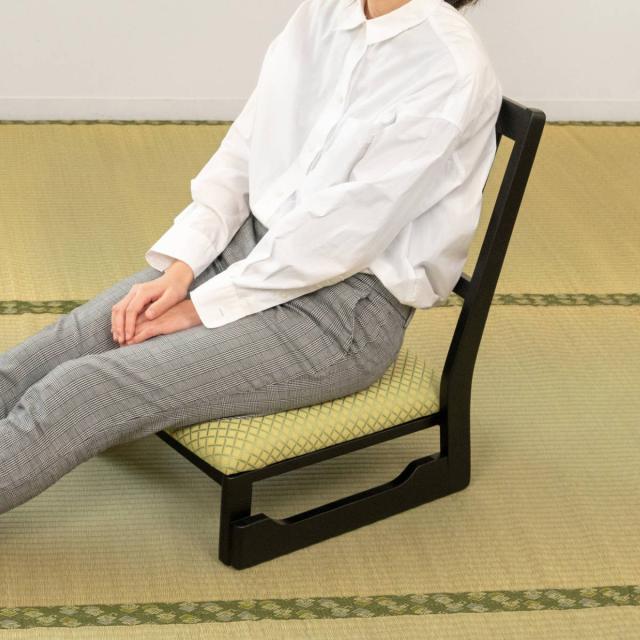 座椅子 座面高22cm ロータイプ スタッキング お座敷チェア （ 和室 座敷 畳用椅子 椅子 チェア いす 低い 料亭 旅館 仏事 法事 仏具 冠婚葬祭 木製 完成品 ）_17