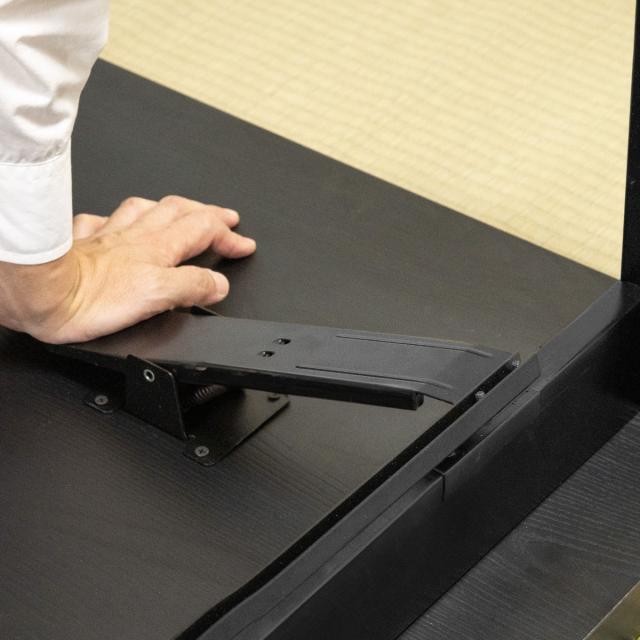 ダイニングテーブル 幅150cm 折りたたみ お座敷テーブル 法事テーブル （ 4人掛け 低め テーブル 座敷 和室 畳用 料亭 完成品 長方形 法事 神社 お寺 宴会 ）_15
