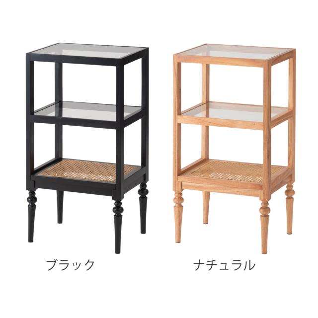 アンティークサイドラック フランスアンティーク ラタン マガジンラック サイドテーブル.12