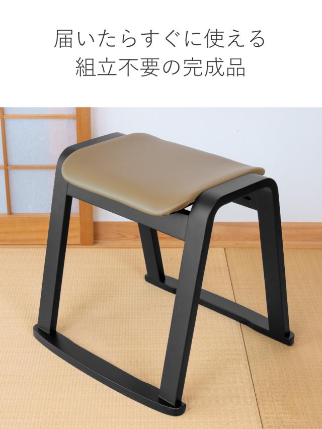 スツール 同色4脚セット 高さ43cm スタッキング お座敷チェア （ 腰掛け 和室 座敷 玄関 畳用椅子 軽い 椅子 チェア いす セット 料亭 旅館 仏事 法事 仏具 冠婚葬祭 木製 完成品 ）_12