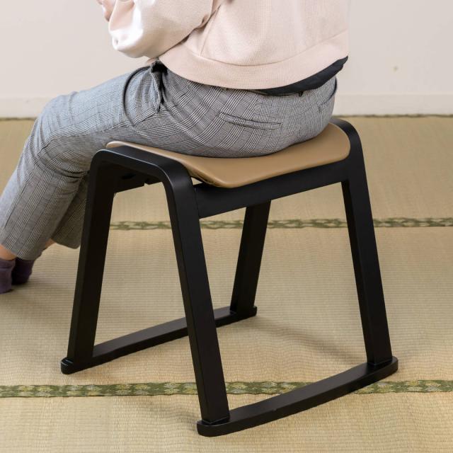 スツール 同色4脚セット 高さ43cm スタッキング お座敷チェア （ 腰掛け 和室 座敷 玄関 畳用椅子 軽い 椅子 チェア いす セット 料亭 旅館 仏事 法事 仏具 冠婚葬祭 木製 完成品 ）_13