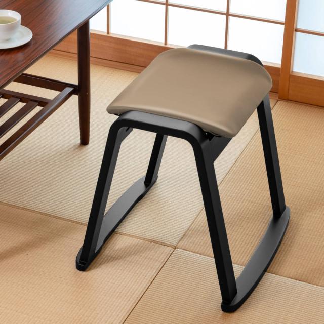 スツール 同色4脚セット 高さ43cm スタッキング お座敷チェア （ 腰掛け 和室 座敷 玄関 畳用椅子 軽い 椅子 チェア いす セット 料亭 旅館 仏事 法事 仏具 冠婚葬祭 木製 完成品 ）_14