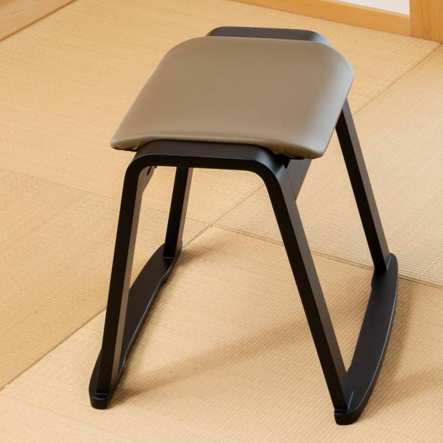 スツール 同色4脚セット 高さ43cm スタッキング お座敷チェア