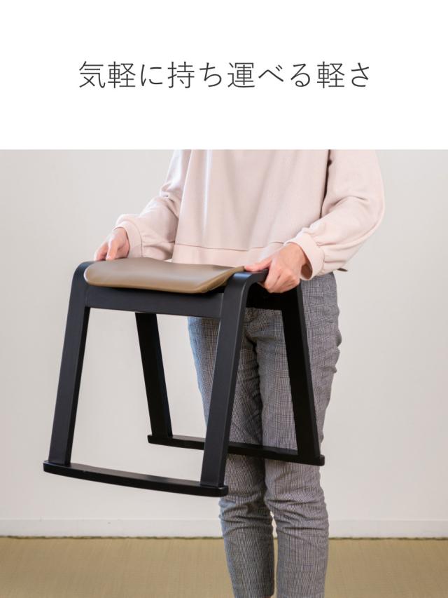 スツール 同色4脚セット 高さ43cm スタッキング お座敷チェア （ 腰掛け 和室 座敷 玄関 畳用椅子 軽い 椅子 チェア いす セット 料亭 旅館 仏事 法事 仏具 冠婚葬祭 木製 完成品 ）_8