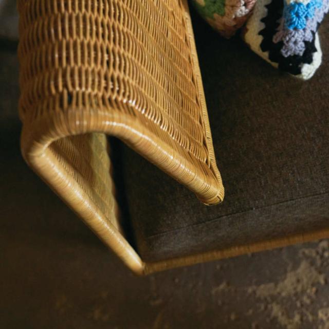 ソファ 幅60cm 1人掛け アジアンテイスト ラタン （ ソファー 一人掛け