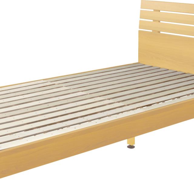 ベッド シングル 木製 すのこ コンセント付き ヘッドボード ベッド下 収納 ベット （ シングルベッド ベッドフレーム すのこベッド 床板 木製ベッド コンセント 2口 通気性 飾り棚 スノコ フレームのみ ）の通販は