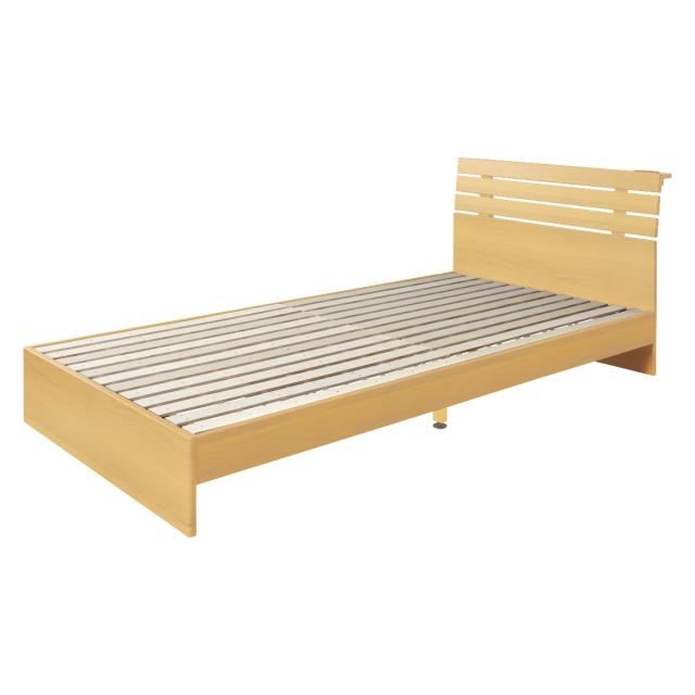 ベッド シングル 木製 すのこ コンセント付き ヘッドボード ベッド下 収納 ベット （ シングルベッド ベッドフレーム すのこベッド 床板 木製ベッド コンセント 2口 通気性 飾り棚 スノコ フレームのみ ）の通販は