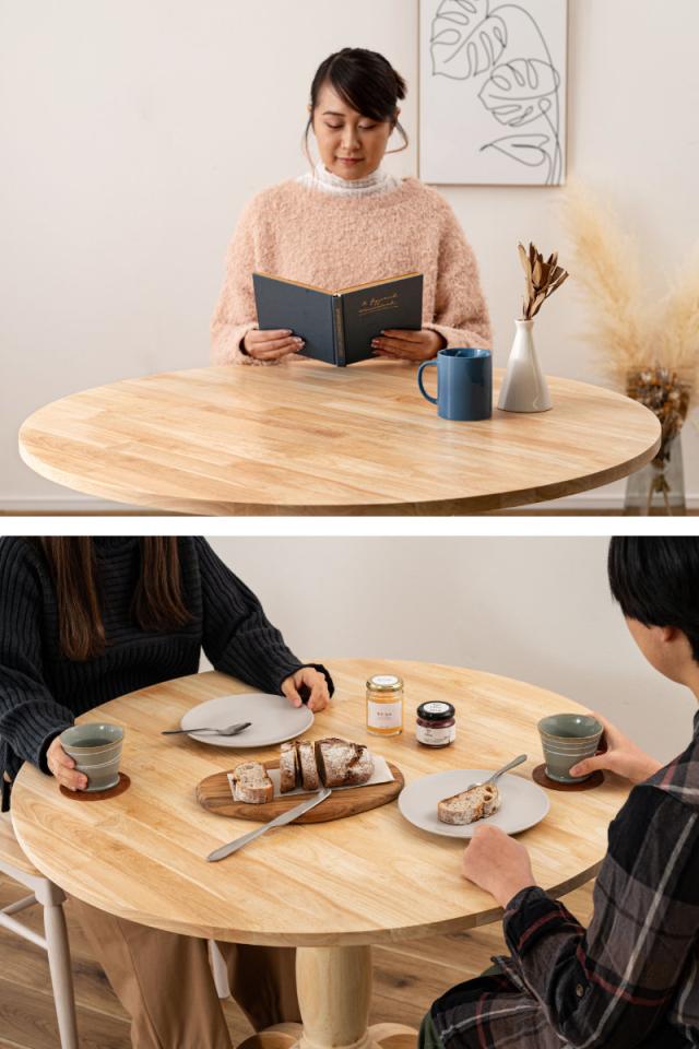 ダイニングテーブル 円型 直径90cm フレンチカントリー風