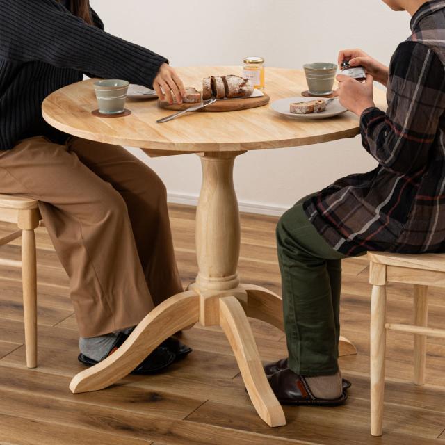 【カントリー風】ダイニングテーブル　ラウンド　円　丸テーブル【パイン風】 カントリー風】ダイニングテーブル ラウンド 円 丸テーブル【パイン風