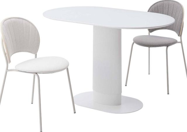 ダイニングテーブル 幅120cm オーバル型 （ 楕円 テーブル 食卓