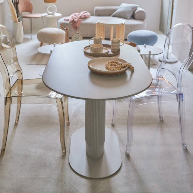 ダイニングテーブル 幅120cm オーバル型 （ 楕円 テーブル 食卓