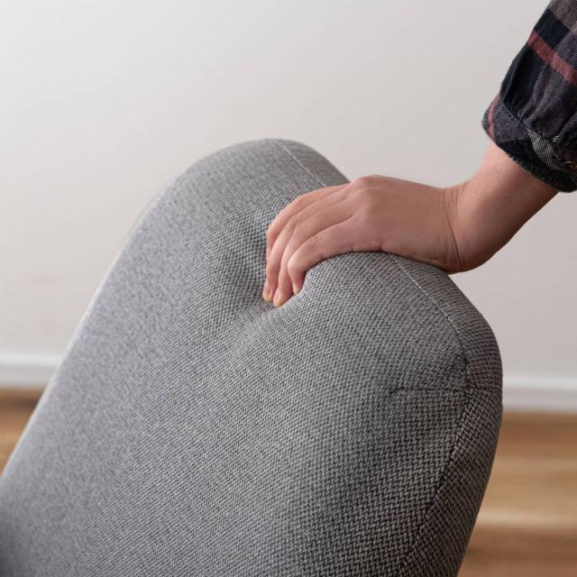 リビングチェア 座面高43cm スチール脚 ラウンジチェア （ 1人掛け チェア 椅子 肘付き 肘掛 リビング モダン スタイリッシュ ホテルライク ）_16