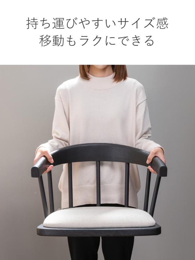 座椅子 背もたれ付 フロアチェア （ クッション付き モダン 洋風 天然木 木製 座いす 座イス チェア リビング アンティーク調 レトロ調 和室 ホワイト グレー ）_7