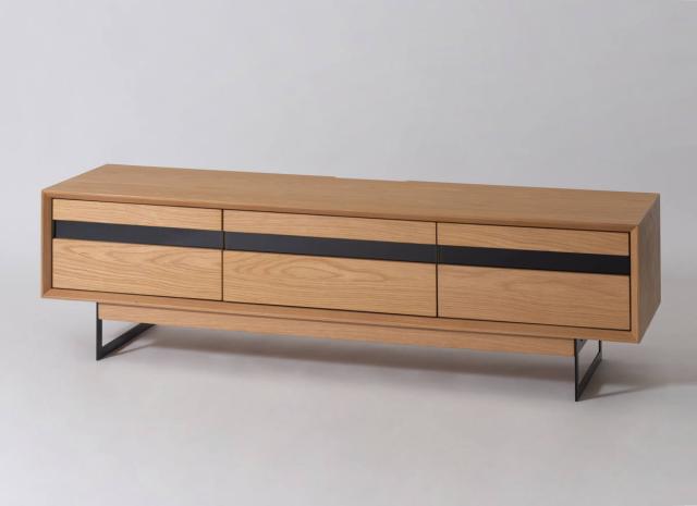 form ローボード 幅150cm メティ 2段階高さ調節 （ テレビ台 TV台 テレビボード 収納 ラック 2way 2段階 フォーム 引き出し 高さ調節 ブラウン ナチュラル リビングボード 天然木 木目 ）_17