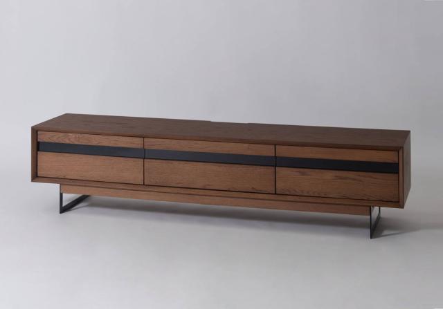 form ローボード 幅180cm メティ 2段階高さ調節 （ テレビ台 TV台 テレビボード 収納 ラック 2way 2段階 フォーム 引き出し 高さ調節 ブラウン ナチュラル リビングボード 天然木 木目 ）_16