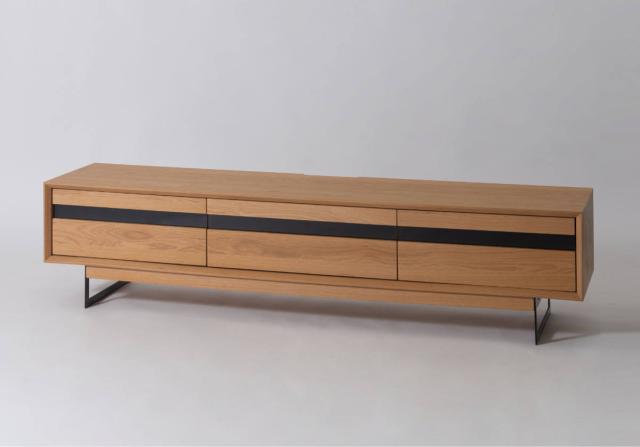 form ローボード 幅180cm メティ 2段階高さ調節 （ テレビ台 TV台 テレビボード 収納 ラック 2way 2段階 フォーム 引き出し 高さ調節 ブラウン ナチュラル リビングボード 天然木 木目 ）_17