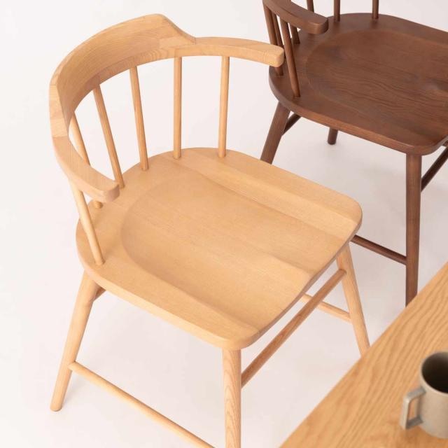 ダイニングチェア 座面高44cm ウィンザーチェア タンジ— form