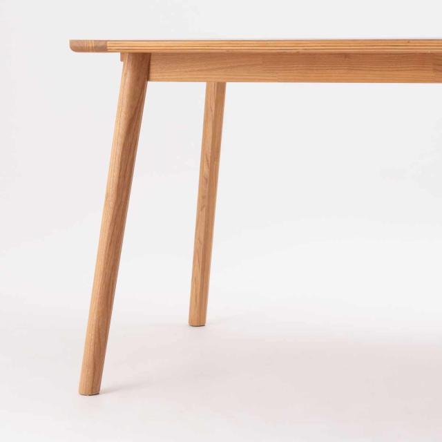 form ダイニングテーブル 幅136cm アーティーク （ テーブル 食卓テーブル 長方形 机 木製 天然木 モルタル調 ダイニング 食卓 リビングテーブル 作業台 木製テーブル ウッドテーブル 奥行80cm コンパクト ）_11