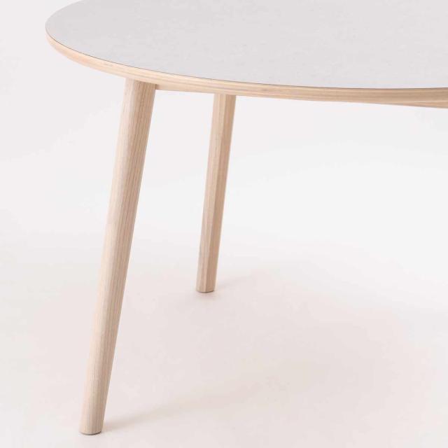 form ダイニングテーブル型 直径114cm アーティーク （ テーブル 食卓テーブル 丸 机 木製 天然木 丸テーブル 石目調 ダイニング 食卓 リビングテーブル 作業台 木製テーブル ウッドテーブル コンパクト卓 ）_9
