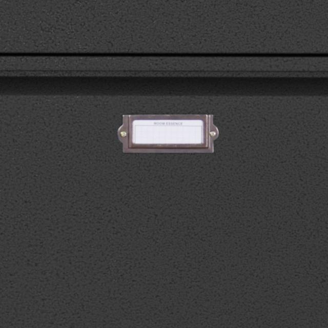 シューズラック 3段 RALD ブラック 幅50cm （ ラルド スリム シューズケース シューズボックス 下駄箱 靴収納 靴箱 ラック ロッカー風 収納 玄関収納 収納棚 靴 靴入れ 雑誌 本 棚 玄関 フラップ扉 コンパクト 薄型 ）_6