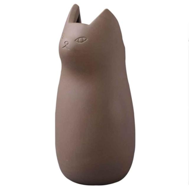 傘立て ネコ 45cm 陶器 （ 傘たて 猫 玄関収納 スリム アンブレラ
