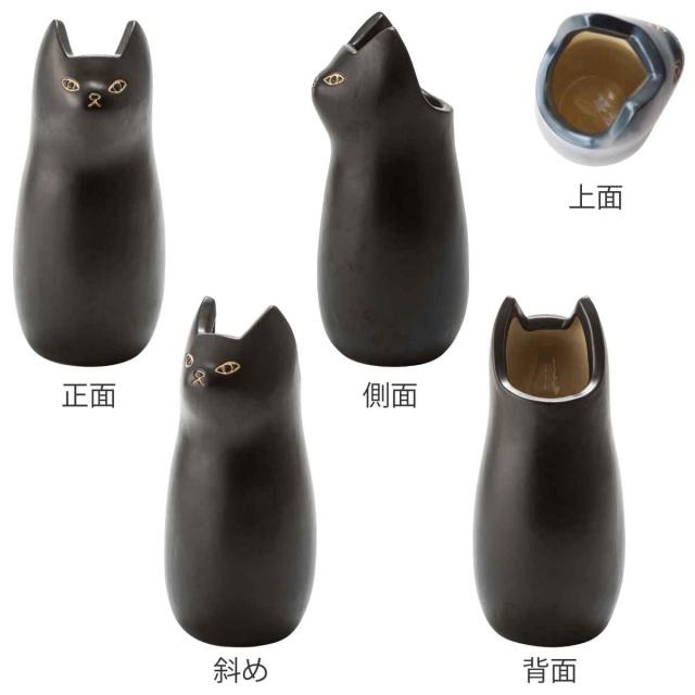 傘立て ネコ 45cm 陶器 （ 傘たて 猫 玄関収納 スリム アンブレラ