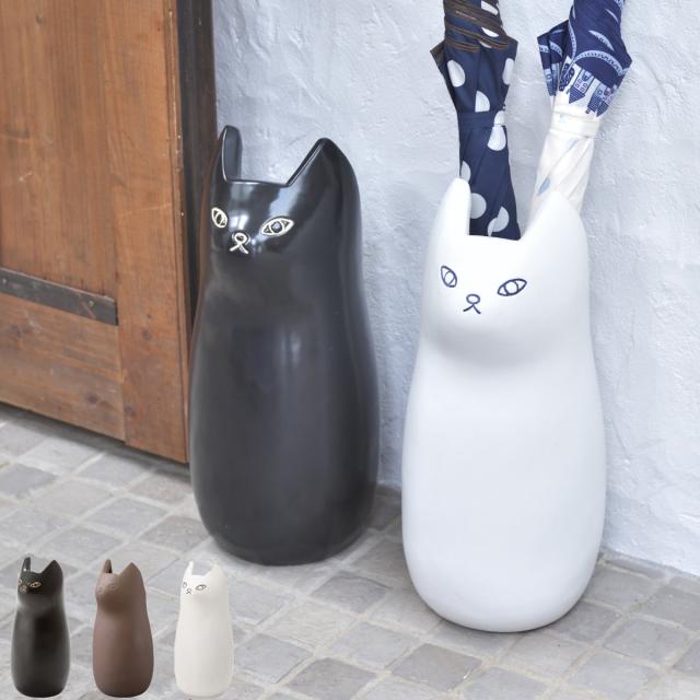 信楽焼傘立て 窓ねこ 高さ45cm