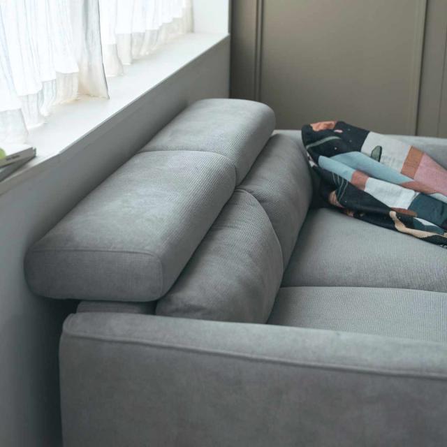 form ソファ 3人掛け 幅185cm ガルニ （ 開梱設置 リクライニング ヘッドレスト 7段階 リビングソファ sofa 肘掛け 脚 取り外し ファブリック ダイニングソファ ポケットコイル ローソファ フロアソファ ）_11