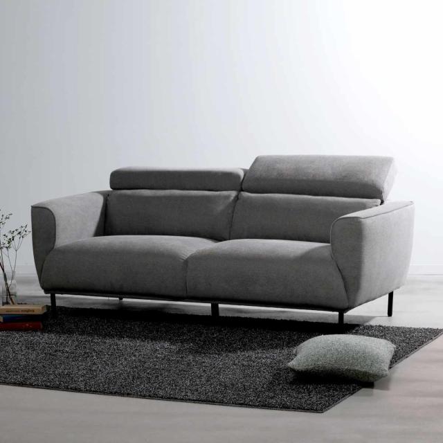 form ソファ 3人掛け 幅185cm ガルニ （ 開梱設置 リクライニング ヘッドレスト 7段階 リビングソファ sofa 肘掛け 脚 取り外し ファブリック ダイニングソファ ポケットコイル ローソファ フロアソファ ）_6