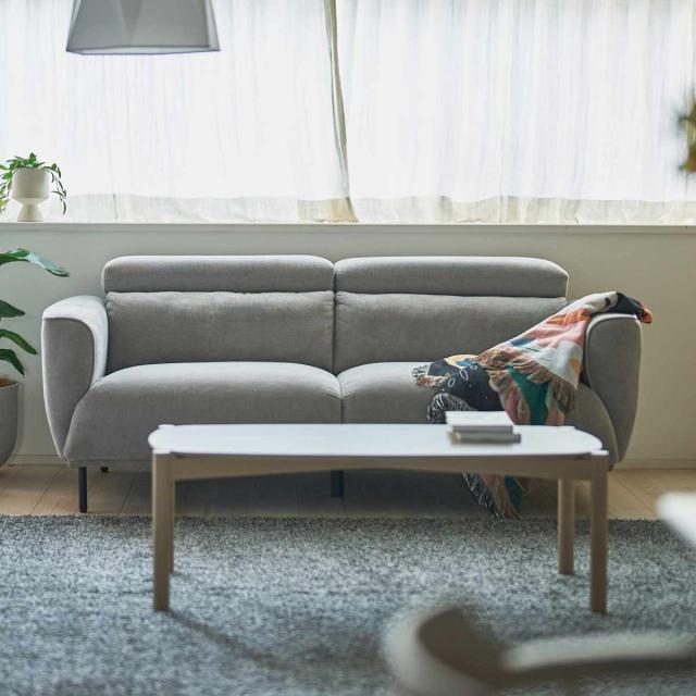 form ソファ 3人掛け 幅185cm ガルニ （ 開梱設置 リクライニング ヘッドレスト 7段階 リビングソファ sofa 肘掛け 脚 取り外し ファブリック ダイニングソファ ポケットコイル ローソファ フロアソファ ）_8